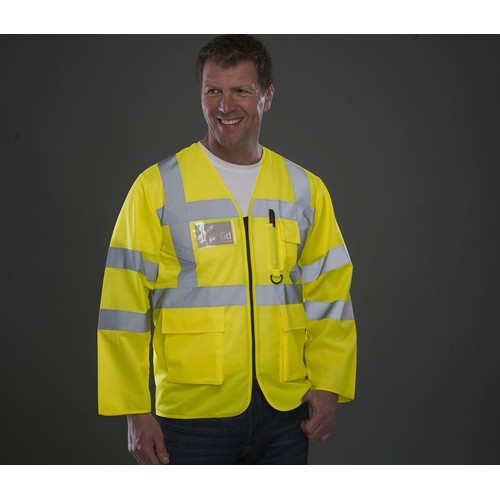Veste de sécurité multi-poches manches longues