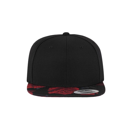 Casquette 6 pans impression rose sur la visière thumbnail 4