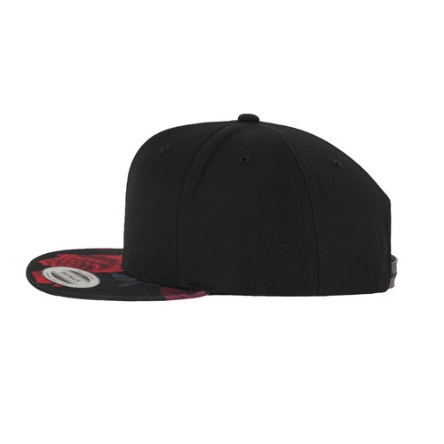 Casquette 6 pans impression rose sur la visière thumbnail 5