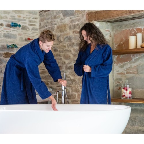 TERRY BATHROBE SHAWL