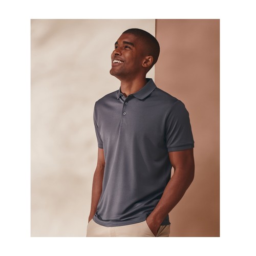Polo homme en polyester recyclé