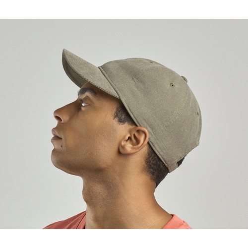 Casquette aspect velours côtelé fin