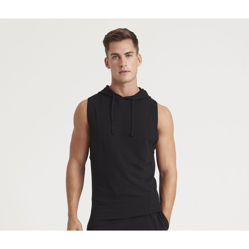 Sweat à capuche sans manche