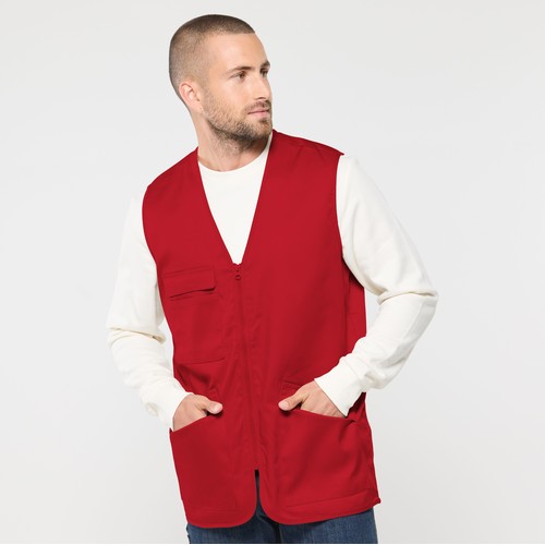 Gilet multi-poches polycoton