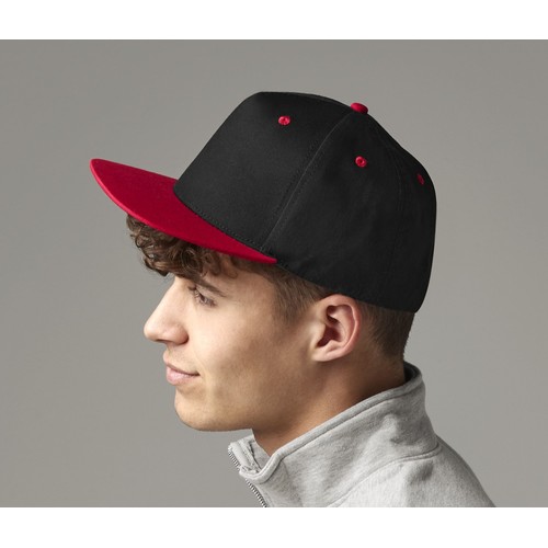 Casquette 5 pans avec visière contrastée