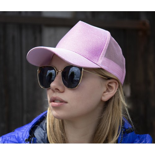 Casquette américaine pailletée
