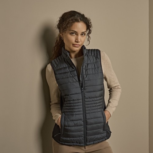 Bodywarmer bi-matière femme