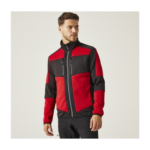 Polaire chinée effet tricot