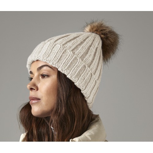 Bonnet grosse maille Pop Pom