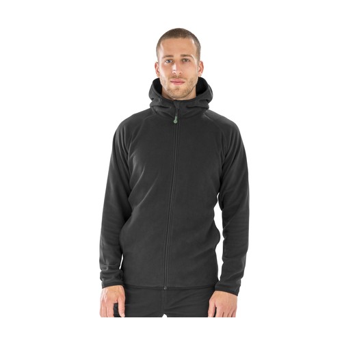 Polaire capuche en polyester recyclé