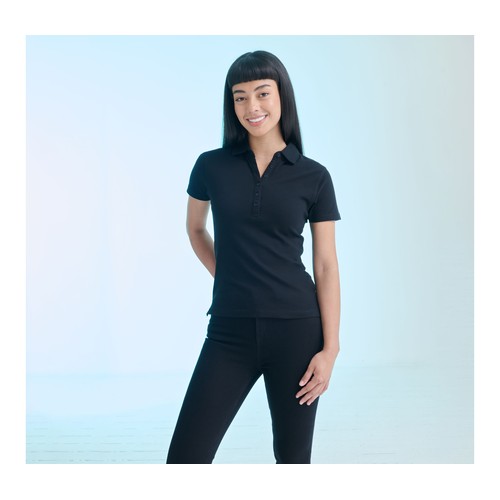 Polo femme stretch