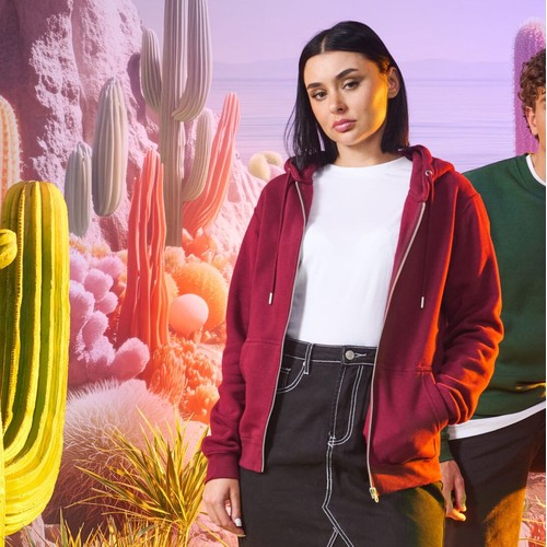 Sweat capuche zippé organique