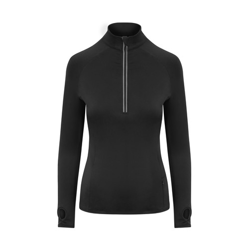 Tee-shirt de sport femme col zippé thumbnail 4