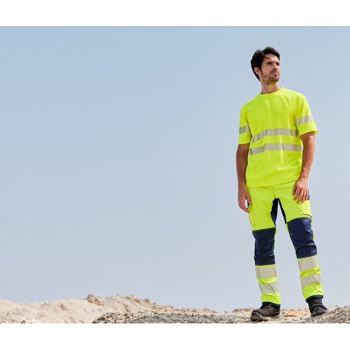 PANTALON STRETCH AVEC GENOUILLÈRES ET BANDES SEGMENTÉES