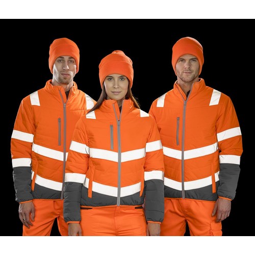 Veste matelassée visibilité augmentée
