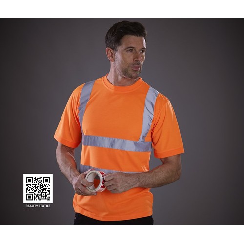 Tee-shirt manches courtes haute visibilité