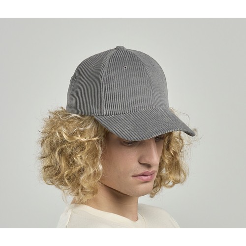 Casquette aspect velours côtelé