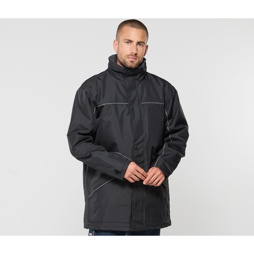 Parka avec passepoil réfléchissant