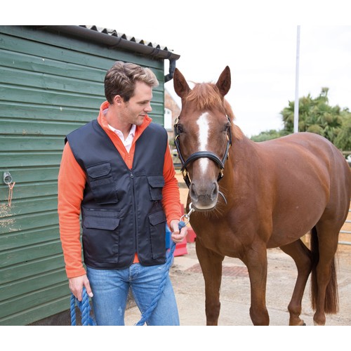 Gilet reporter multi-poches polycoton