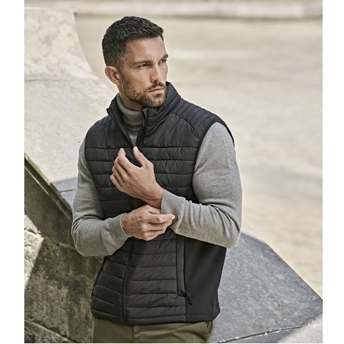 Bodywarmer bi-matière homme
