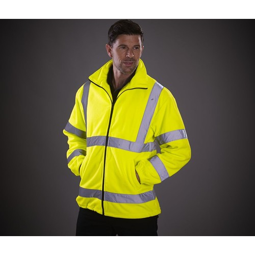 Veste polaire épaisse haute visibilité