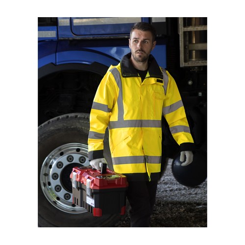 Veste de pluie haute visibilité