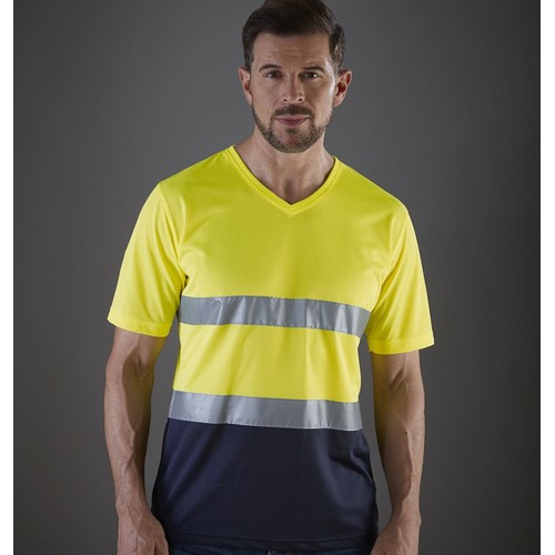 Tee-shirt haute visibilité col V