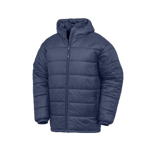 Doudoune à capuche en nylon & polyester recyclés thumbnail 4