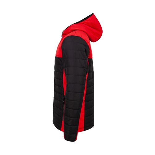 HOODED CONTRAST PUFFER JACKET thumbnail 5