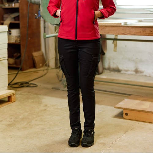 PANTALON STRETCH MULTI-POCHES FEMME