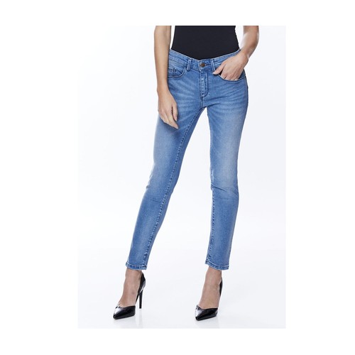Jean femme slim stone brossé