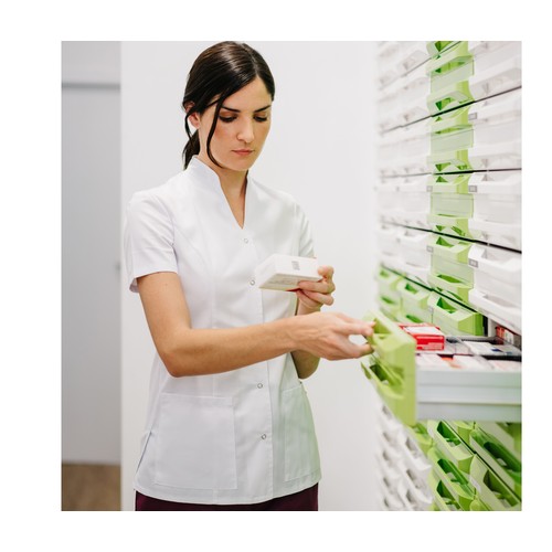 Tunique à boutons personnel médical