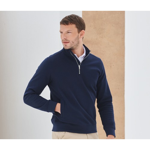 Sweatshirt 1/4 de zip. Col montant