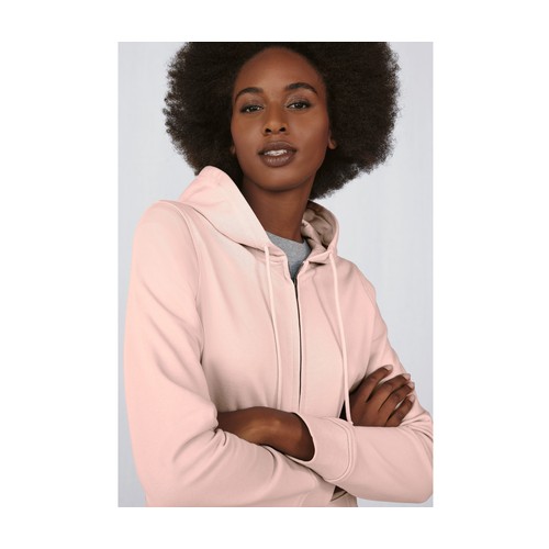Sweat capuche zippé organique femme