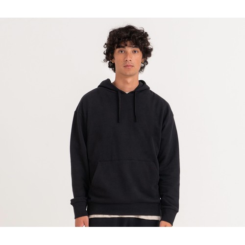 Sweat capuche en coton et polyester recyclés