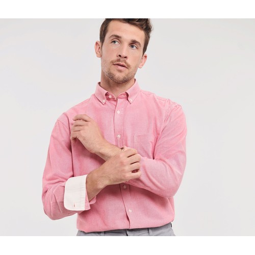 MEN'S LONG SLEEVE TAILORED WASHED OXFORD SHIRT
