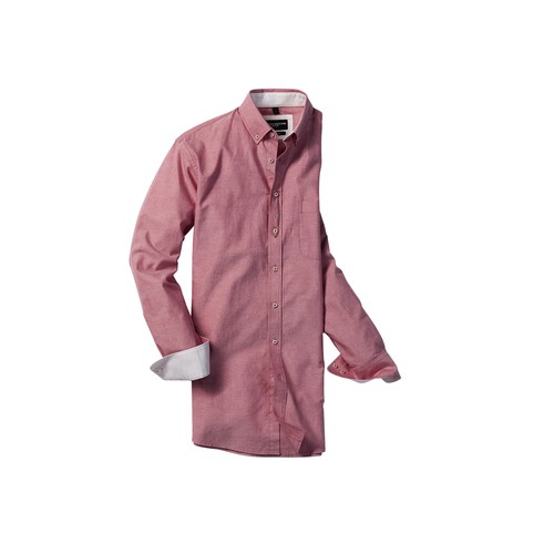 MEN'S LONG SLEEVE TAILORED WASHED OXFORD SHIRT thumbnail 5