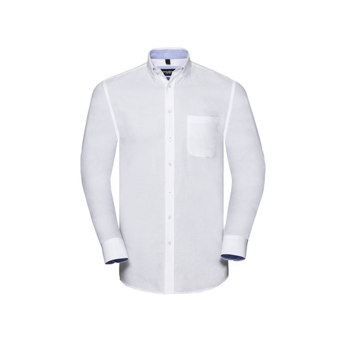MEN'S LONG SLEEVE TAILORED WASHED OXFORD SHIRT thumbnail 6