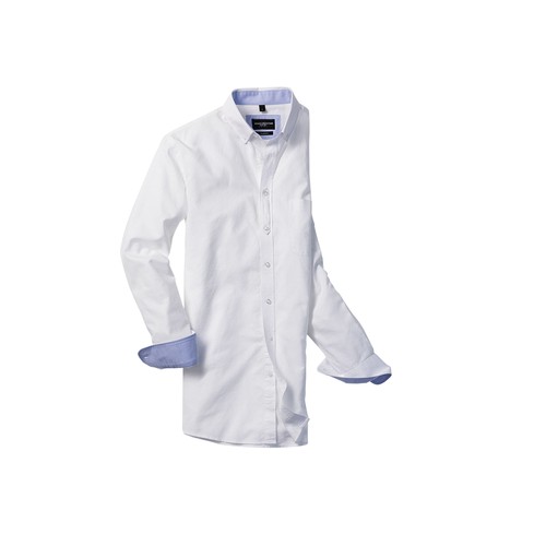 MEN'S LONG SLEEVE TAILORED WASHED OXFORD SHIRT thumbnail 5