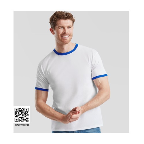 Tee-shirt bords côtes contraste