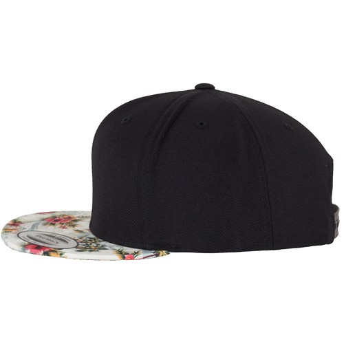 Casquette snapback motif fleuri
