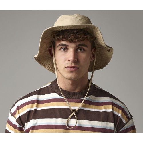 Chapeau en coton lourd délavé