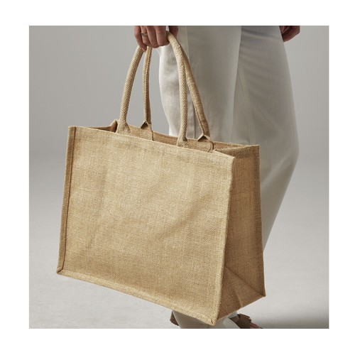 Sac shopping en toile de jute scintillant