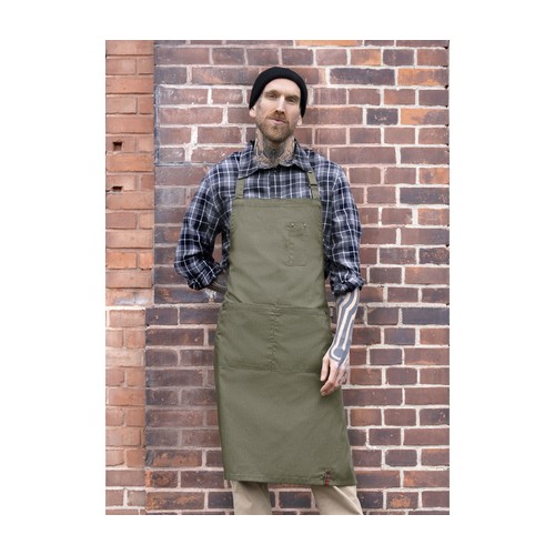 Tablier à bavette style jean