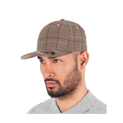 Casquette motif prince de galles