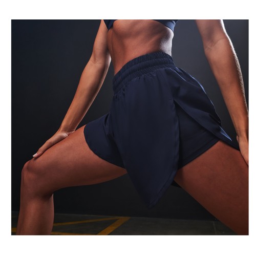 Short de sport avec doublure pour femme
