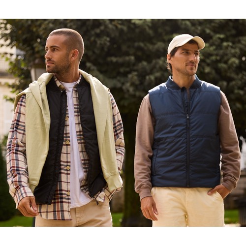 Bodywarmer unisexe avec bord côte au col thumbnail 18