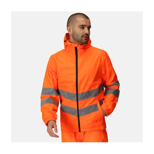 Veste imperméable visibilité augmentée