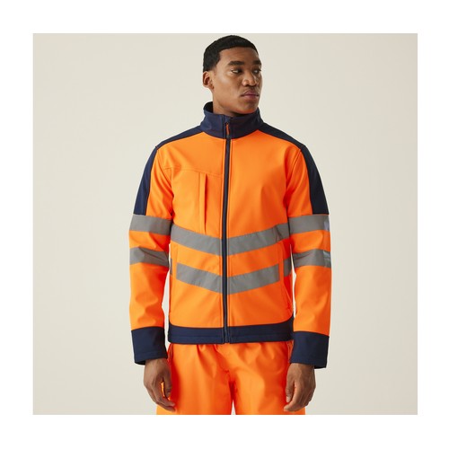 Veste Softshell 3 couches visibilité augmentée