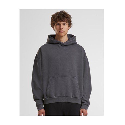 Sweat à capuche lourd délavé